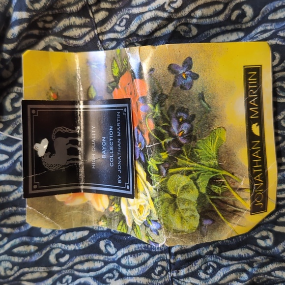 NWT Vintage Jonathan Martin Blue Abstract Button Down Romper Size 5/6 - Picture 8 of 14